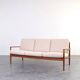 Mid-Century Danish Teak & Wool Sofa by Grete Jalk for France & Søn