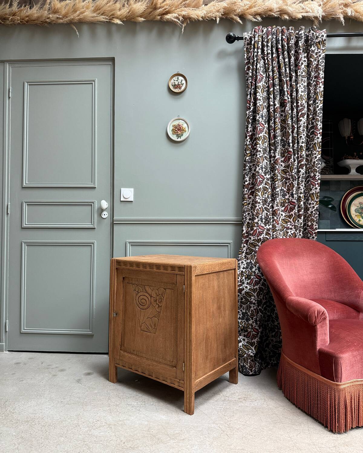 Art Deco oak jam jar (renovated)