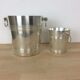 Christofle champagne buckets and ice cream, Gallia model, silver metal
