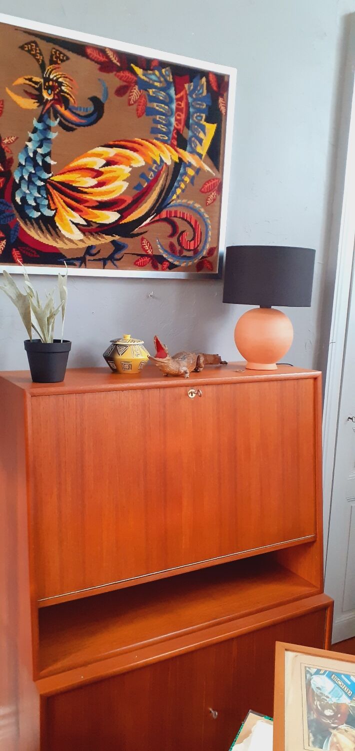 Lampe vintage en terre cuite année 40