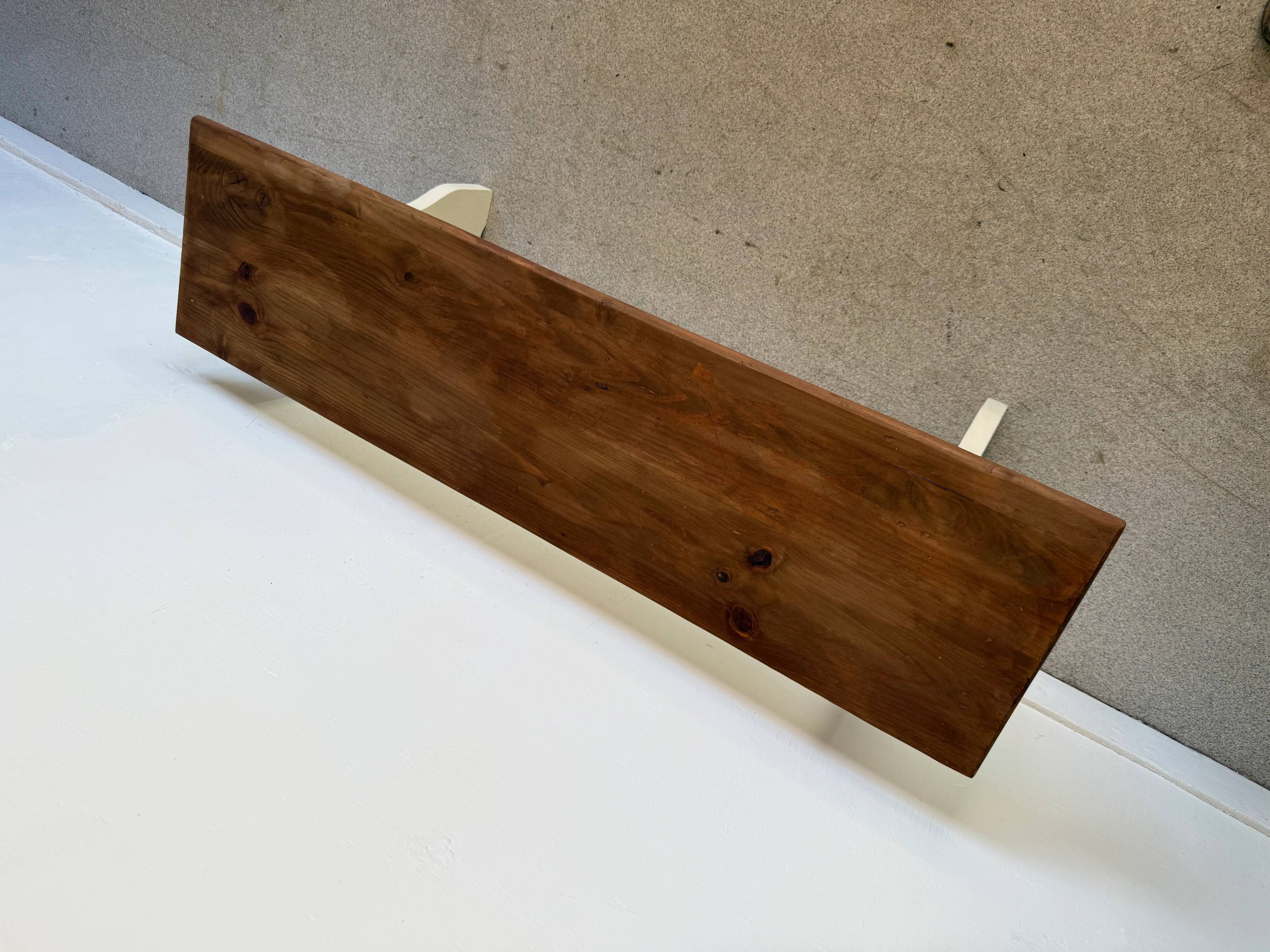 Vintage farmhouse bench made of solid wood