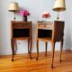 Pair of Louis VX style bedside tables
