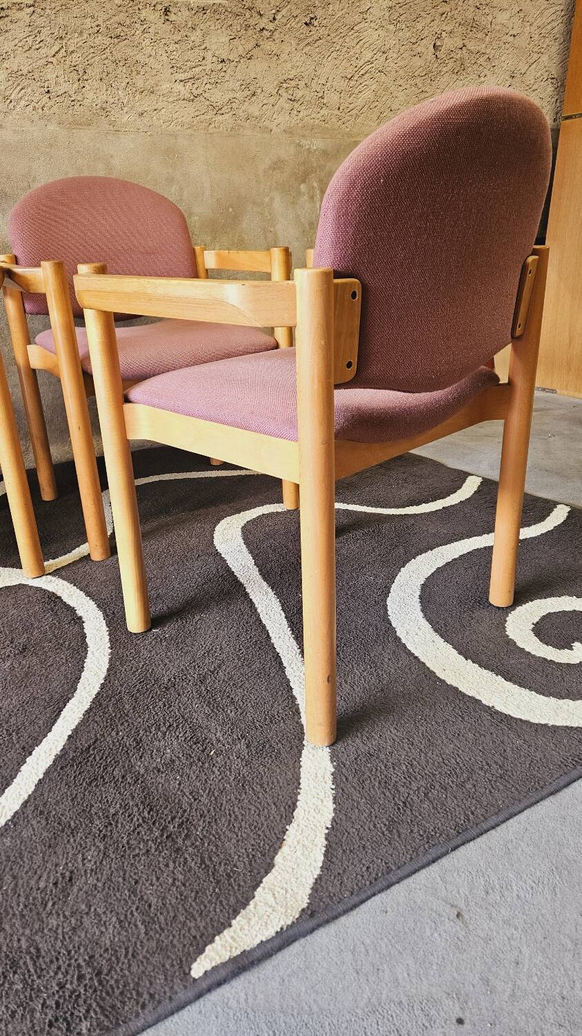 Set of 4 bentwood armchairs from the 1980s