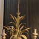 3-light metal vegetal pattern chandelier