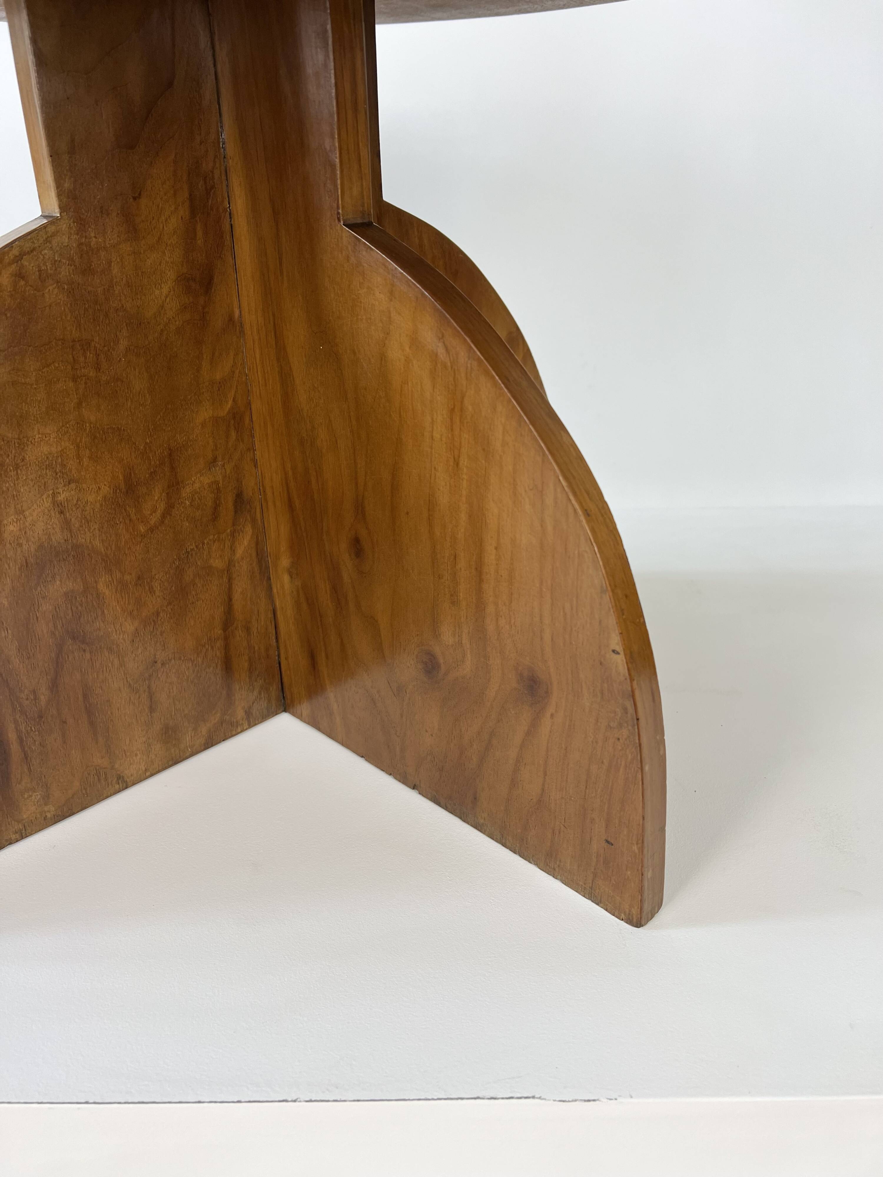 Modernist / Art Deco walnut occasional side table, circa 1930-50