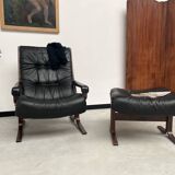2 "Siesta" armchairs with their ottomans by Ingmar Relling, circa 1970
