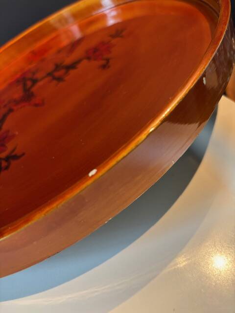 Lacquered Wood Tray