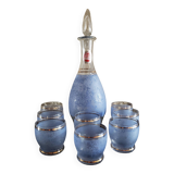 Blue granita liquor service from the 1950s