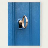 1940s Parisian blue paneled wardrobe