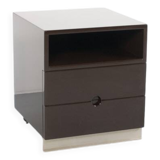 Mb16 brown lacquered chest by luigi caccia dominioni 70's azucena editor