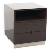 Mb16 brown lacquered chest by luigi caccia dominioni 70's azucena editor