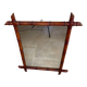 Miroir ancien en bois tourné