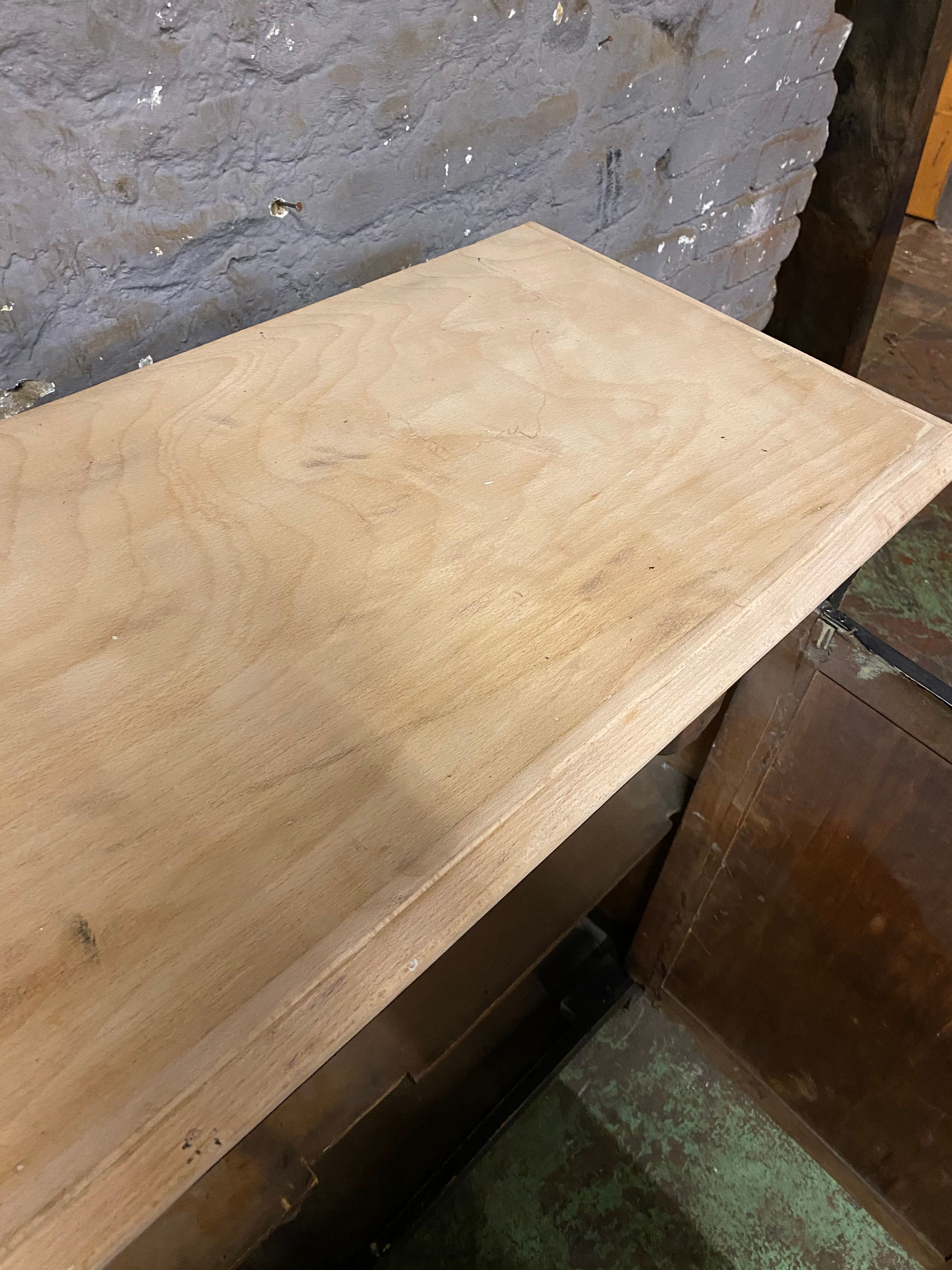 Vintage Parisian black patinated buffet