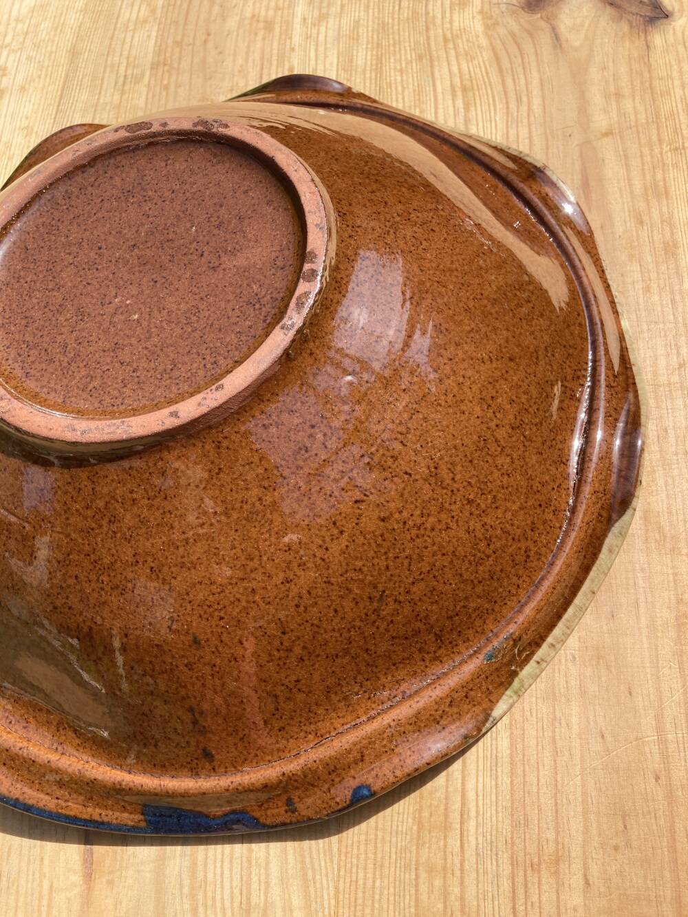 Ceramic dish signed Cerampuo