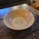 Stoneware salad bowl with floral decoration. 1970s