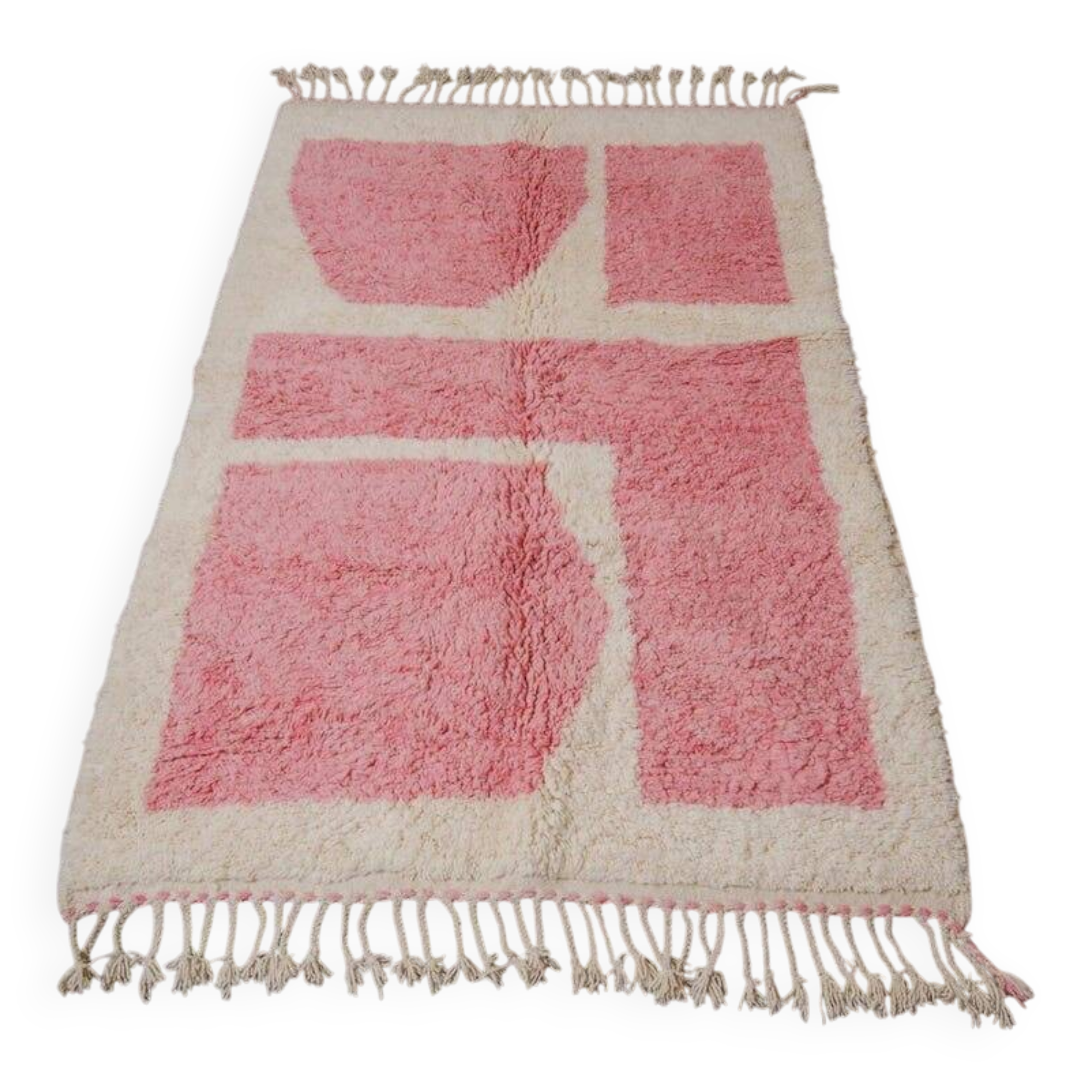 Beni Ouraine wool rug, size 250 x 250 cm