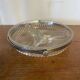 Serviteur Apéro Ancien Verre Moulé + Anse Metal Chromé VMC Reims Vinta