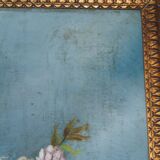 Bouquet of flowers - still life in its golden frame