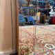 Miroir de brasserie Art Nouveau – Verre églomisé – Bois laqué – Bronze