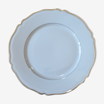 Lot vintage round flat plates in Limoges porcelain