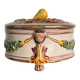 Old Italian ceramic jewellery box