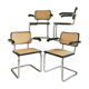 Lot de fauteuils B64, Cesca, Marcel Breuer, édition Thonet