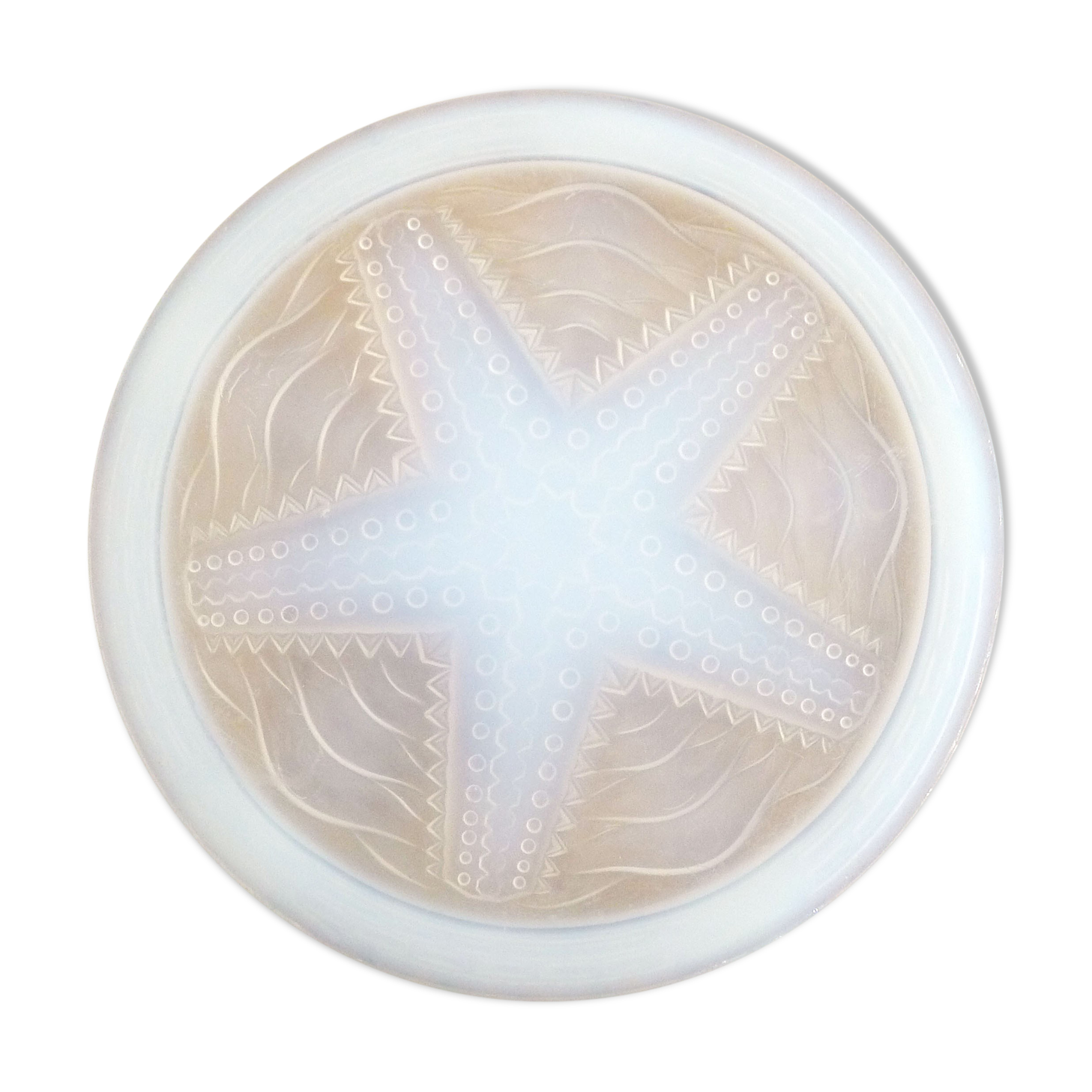 Opalescent sea star table mat