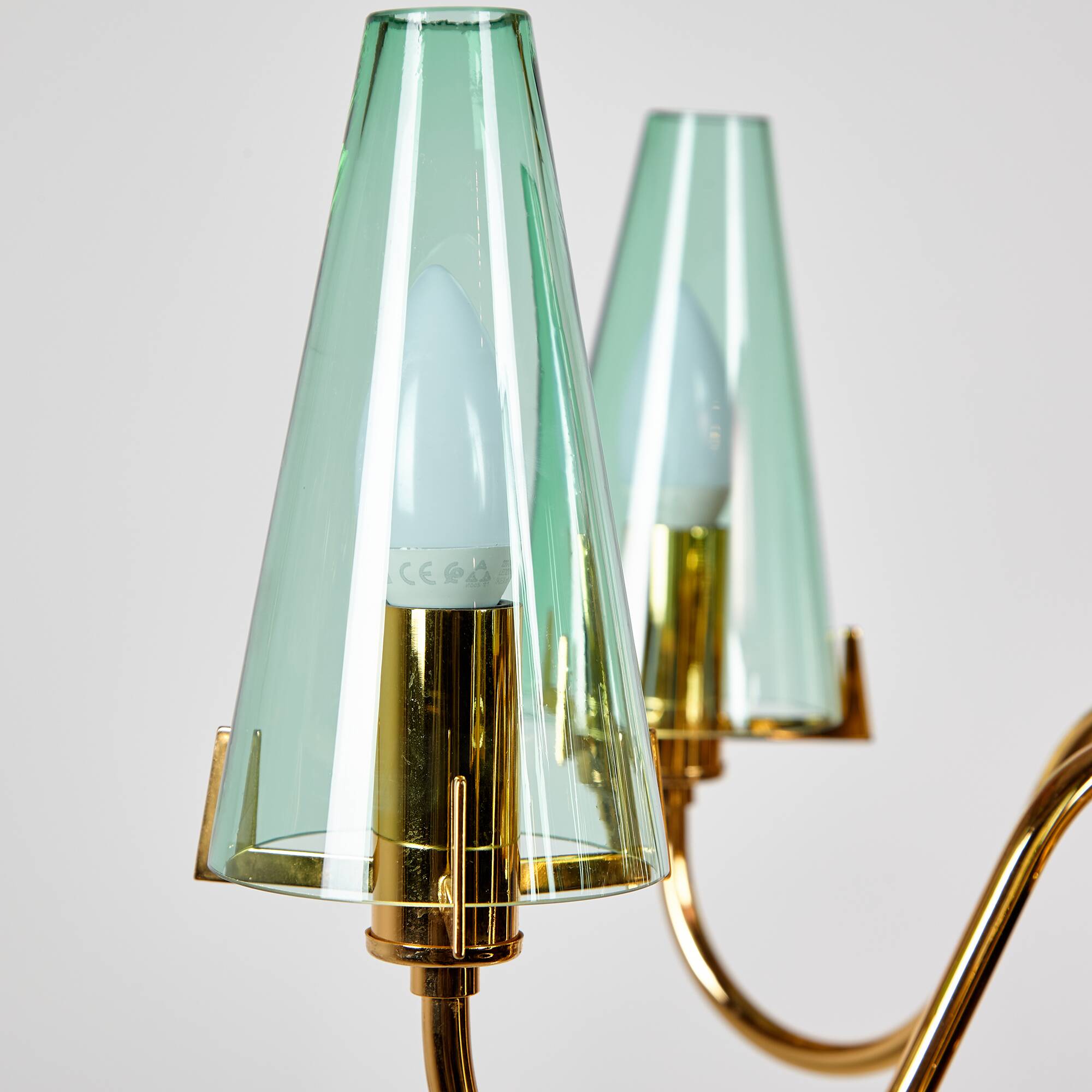 Italian Glass Chandelier, 1980s (MK9505)