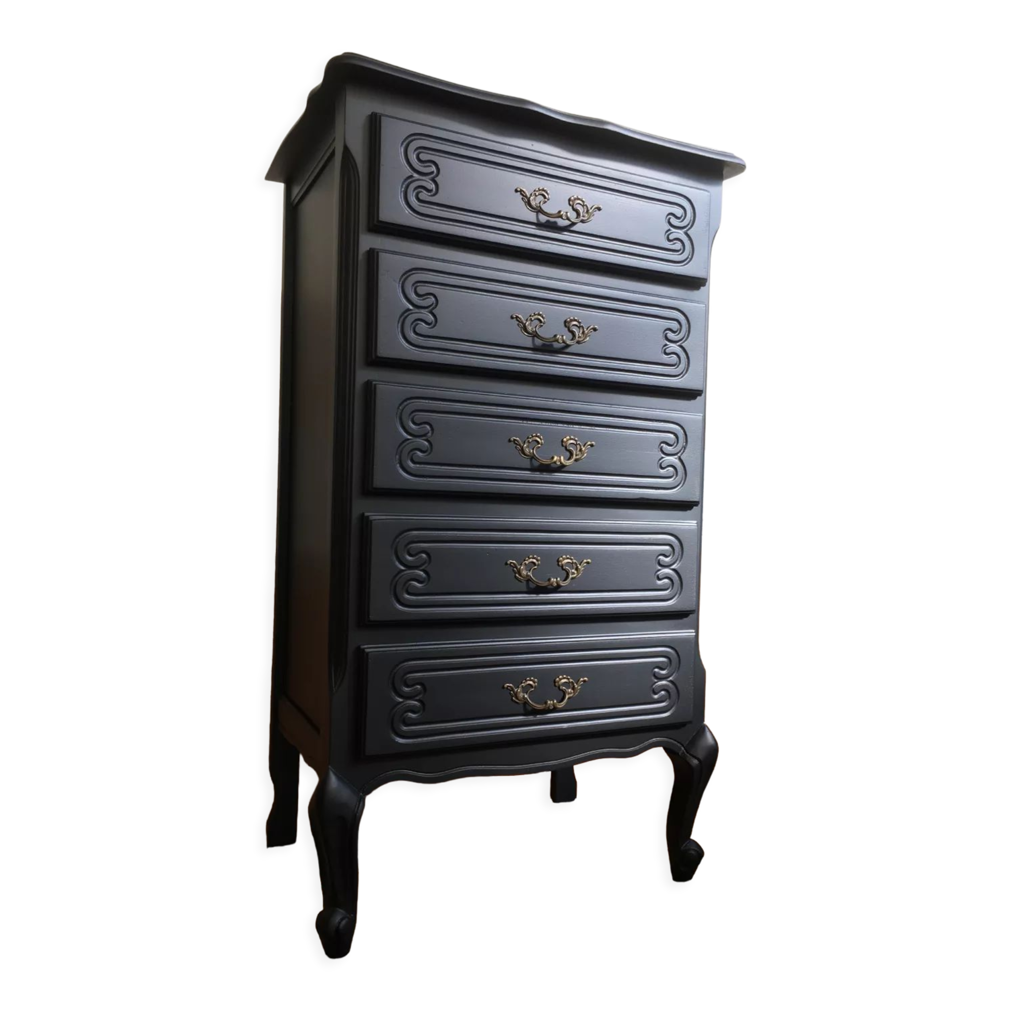 Vintage chiffonnier with black makeover