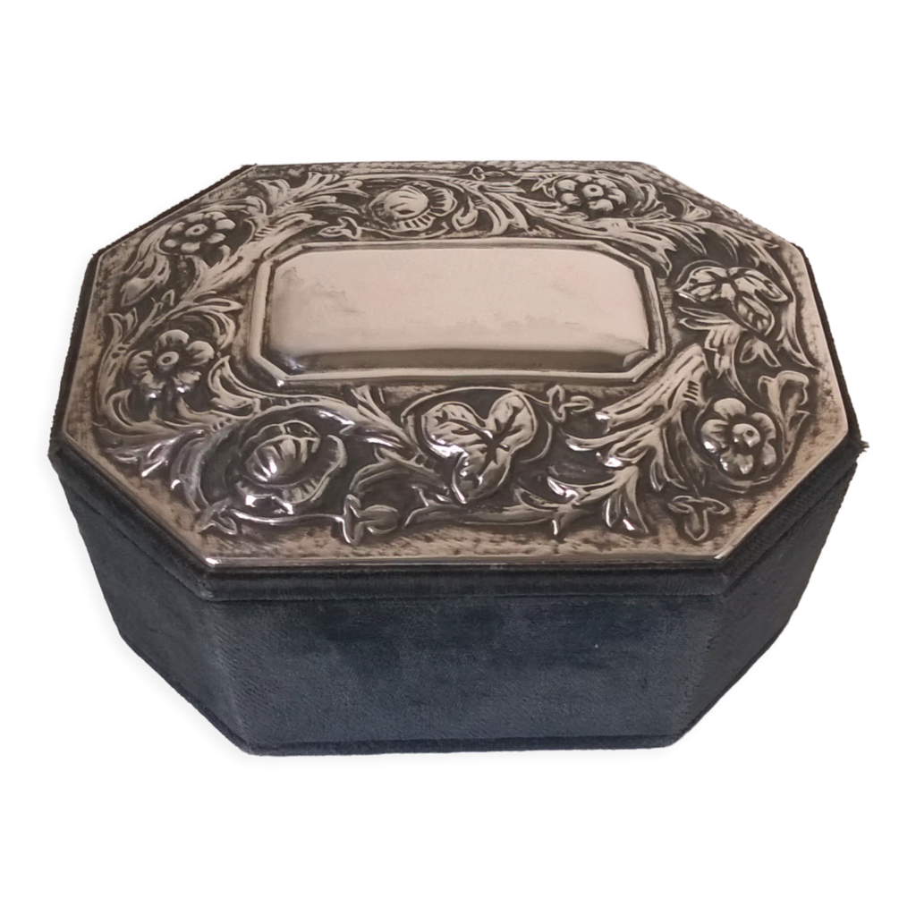 ANCIENNE BOITE A bijoux de style louis xv en régule 1900 EUR 15,00