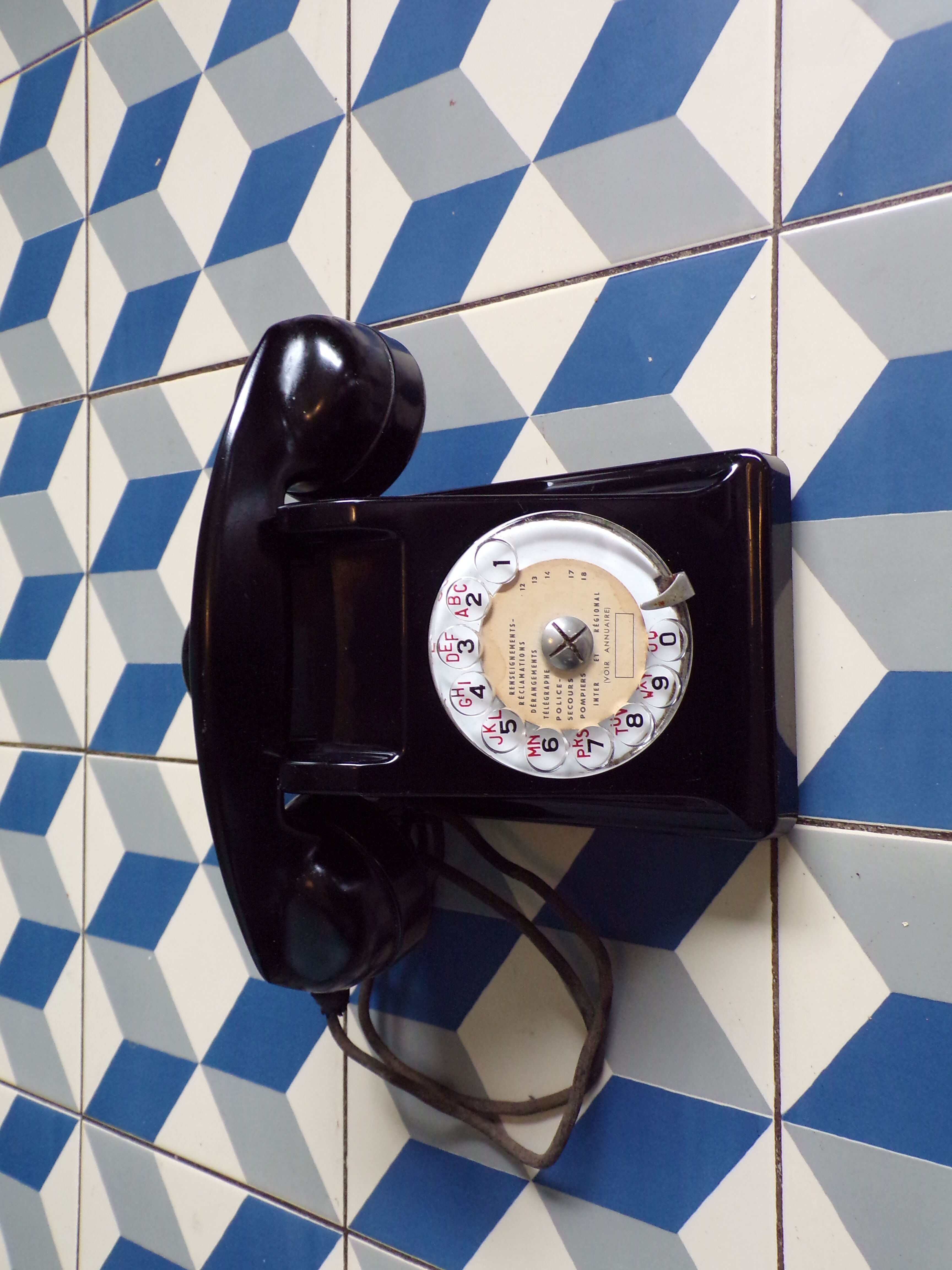 Vintage Bakelite Dial Phone