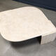 Vintage travertine coffee table by Roche Bobois, 1970s