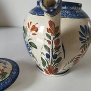 Théière Henriot Quimper – décor floral en relief