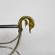 Neoclassical swan-headed curule circa 1960