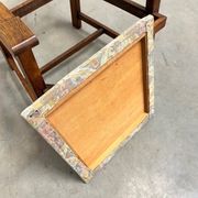 Fauteuil en chêne de l'École de La Haye, Art Déco néerlandais vers 1920 (2 sur 2)
