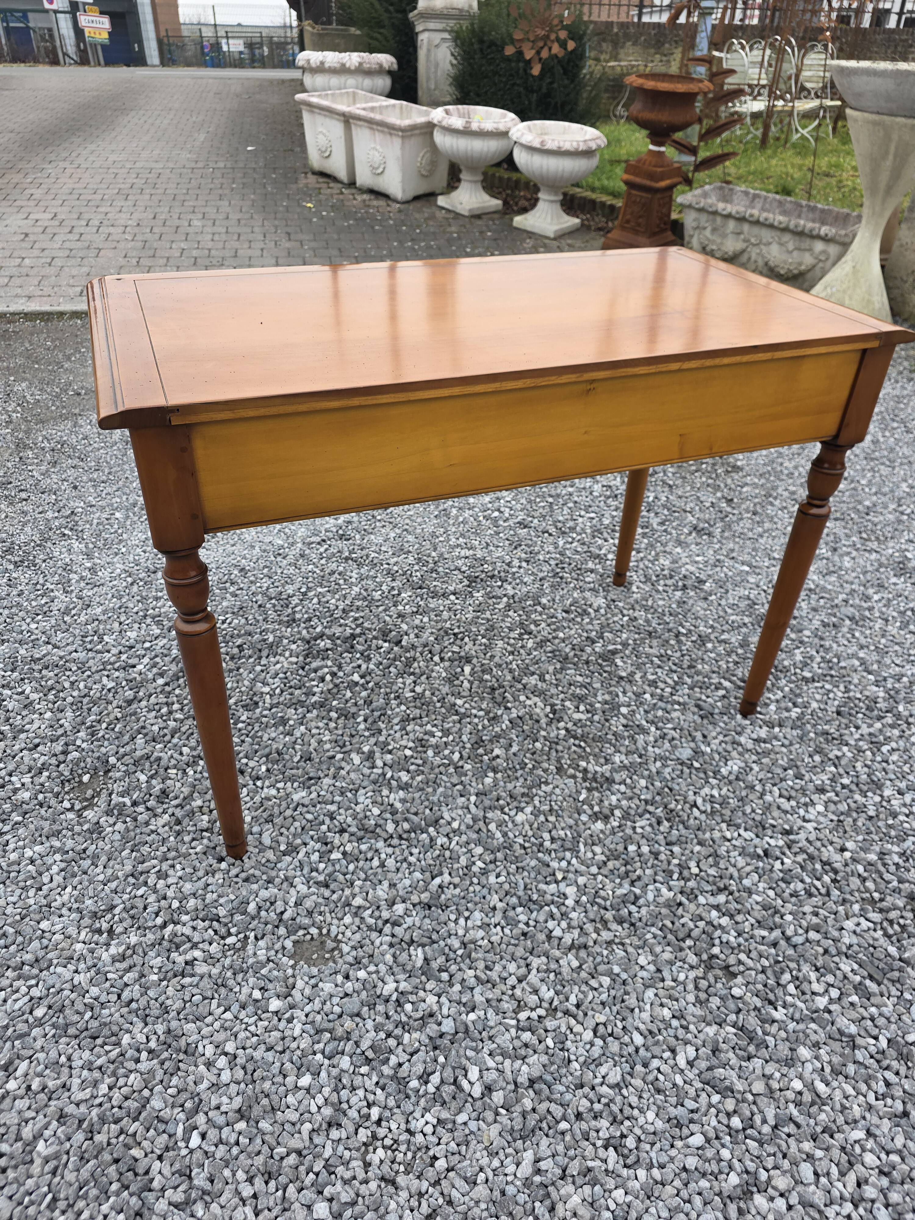 Mid-20th century solid cherry wood desk