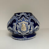 Vase - Cachepot in baroque earthenware from Saint Clément, 19th century