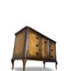 Commode italienne en placage et bois massif de noyer, années 1940-1950