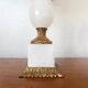 Alabaster and gilt bronze lamp