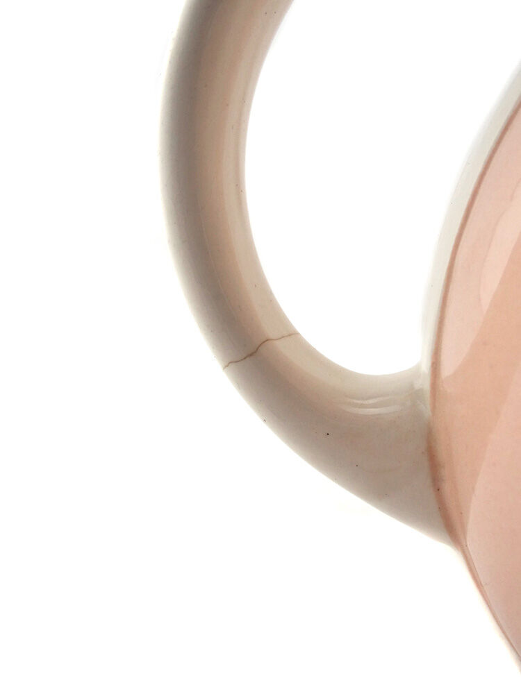 Pichet art déco rose et blanc