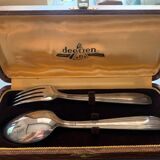 Detjen silver spoon and fork
