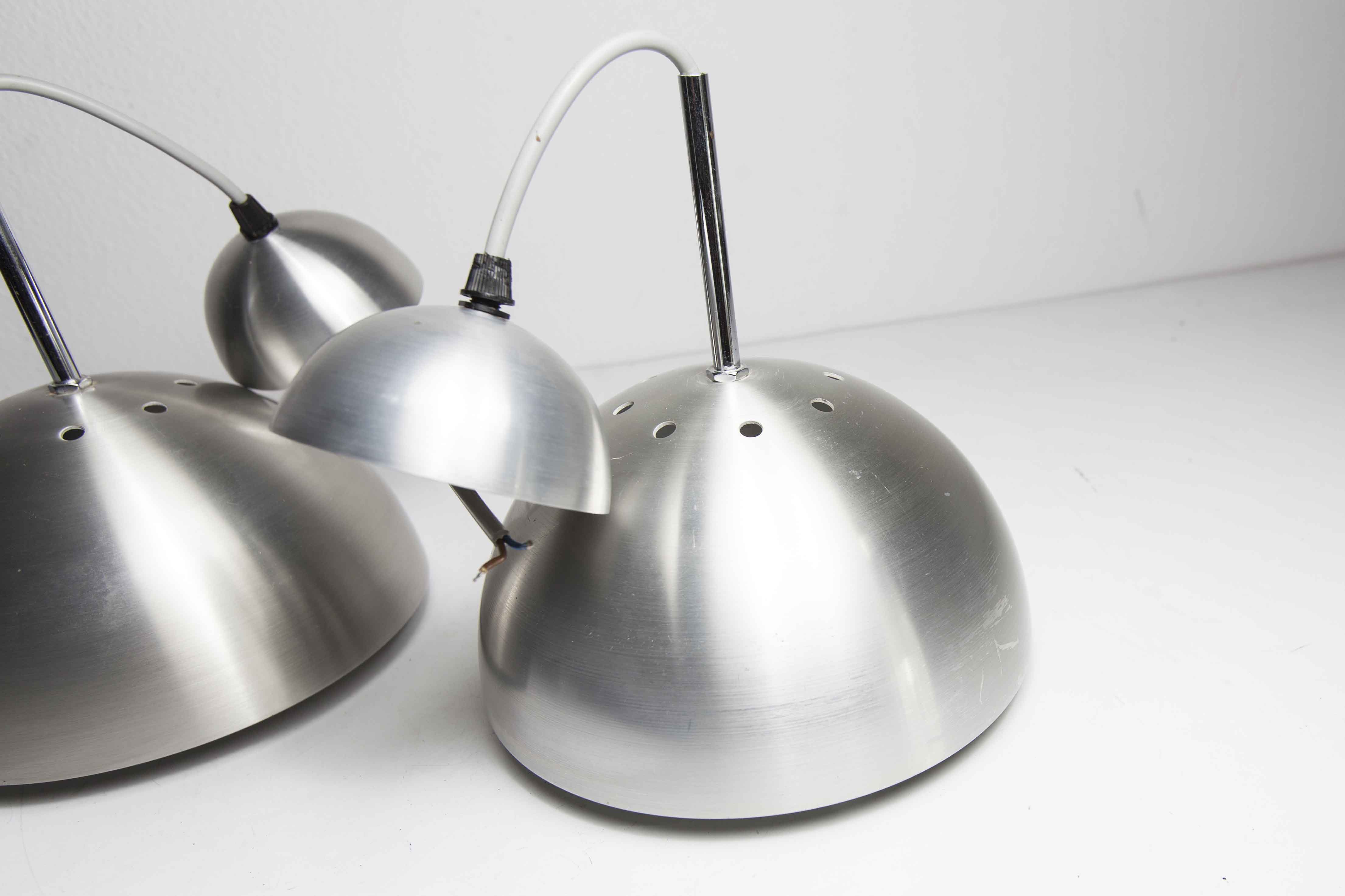 Pair of hanging lamps Jean Gandelin 1970