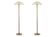 Andrée Putman Pair of Art Deco style floor lamps. Circa 1980