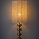 Pair of Swedish Mid-Century Brass Bobbin Table Lamps by Aneta, circa 1960