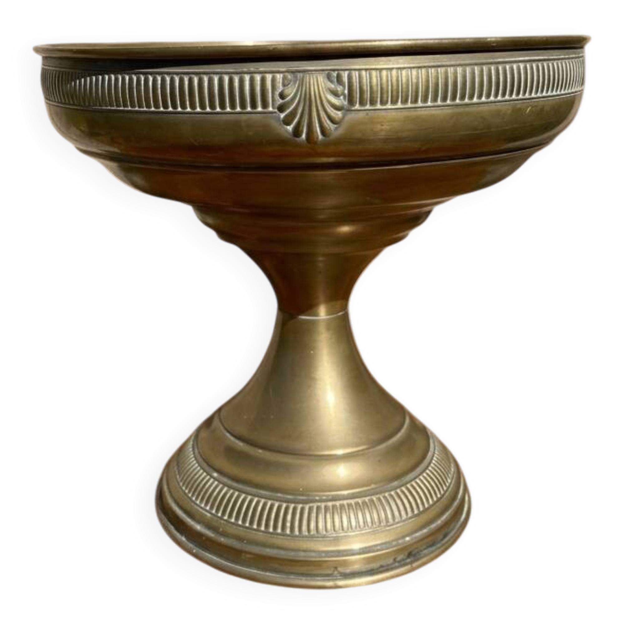 Vintage brass footed cup