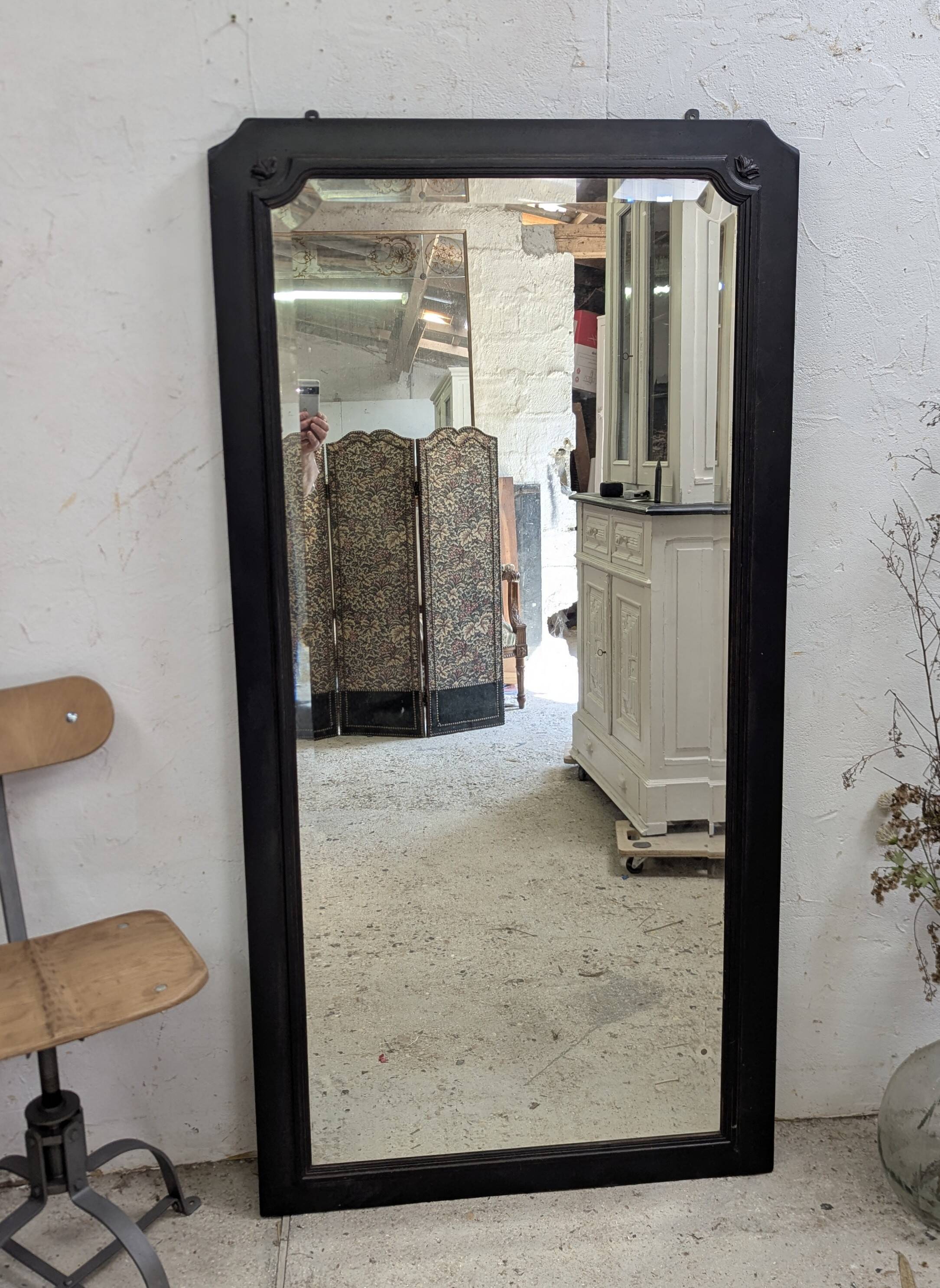 Large 164 cm tall mirrored fireplace overmantel