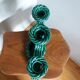 Vallauris Art Deco barbotine candlestick