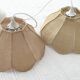 2 "flower" suspensions in vintage 1970s natural fibre.