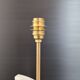 Vintage 1970s stone & brass lamp