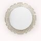 Hillebrand round wall mirror with lighting and plexiglass edge, 1960 Germany.